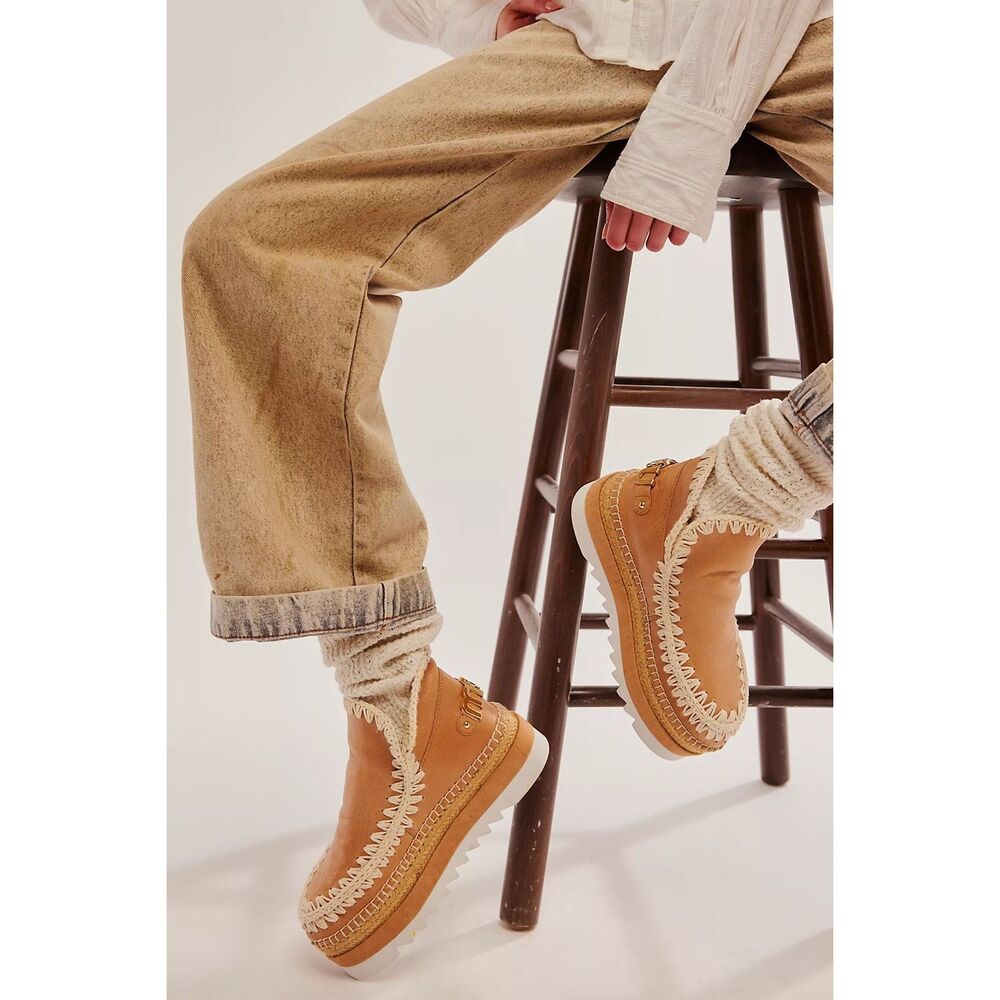 New Free People Mou Jaws Jute Ankle Boots sz 41EU